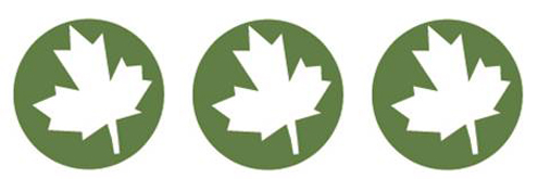 Three Green Globes logo